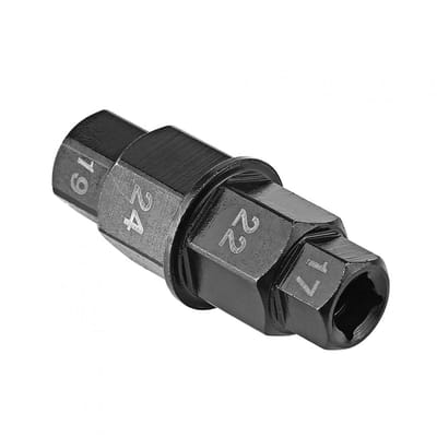 Dailygoods- Sechskant 4-in-1 - Steeksleutel 17/19/22/24mm - Steeksleutelhouder - Ratel - Gereedschap - Vervangingsonderdeel