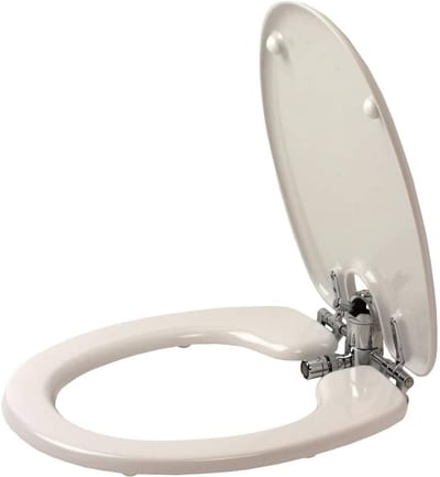 Toiletbril met bidetfunctie - geïntegreerde bidetbril voor toilet - bidetbril met mengkraan - bidetbril voor ovale toiletbak