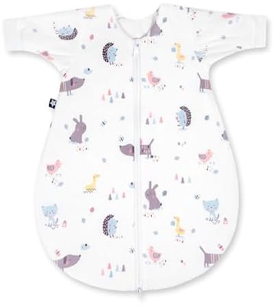 Winter Jersey Slaapzak voor Baby's - Crazy Animals Multicolor - Maat 56