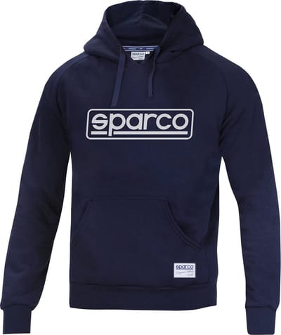 Sparco Frame Hoodie - Marineblauw/Zwart/Rood