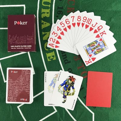 2 pièces/Lot Cartes à Poker en Polymère Haute Qualité Jeux de Texas Hold'em Imperméables Ainsi que Finition Mate Cartes à Jouer Divertissement Conseil G Usage Pratique