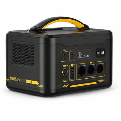 Novari - Stroomgenerator - Krachtcentrale - Powerstation - 2200W continu vermogen - 1548Wh accucapaciteit - 12 aansluitingen