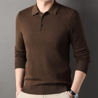 Cardigan Printemps Automne Homme Col Revers Pull 100% Laine Pure Pull Sous-pull Haut Papa Vêtements Homme 4XL black