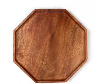 Khaya - houten serveerbord - dinerbord - eco-vriendelijk - octagon vorm