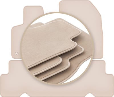 Premium beige vloermatten voor: Citroen C4 Grand Spacetourer 5-zits 2013-2021