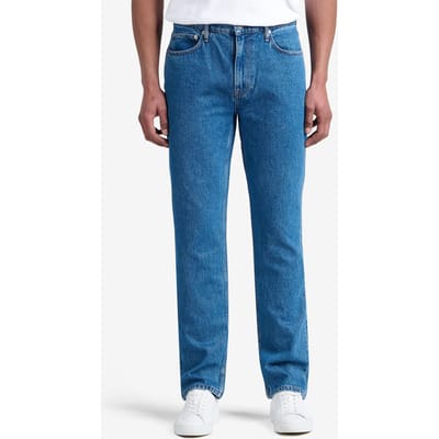 No Label Carlin Denim Cotton Mid Blue Größe: W29L32 | Straight Jeans Outlet | Herren | Blau