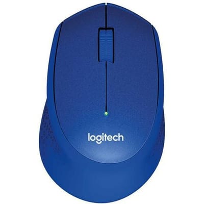 Logitech M330 Silent Plus - Muis - Optisch - 3 knoppen - Blauw