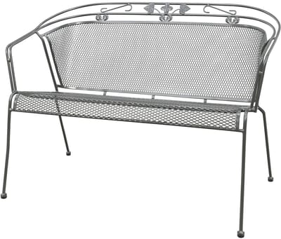 Royal Garden Elegance strekmetaal 2-zits tuinbank - Antraciet