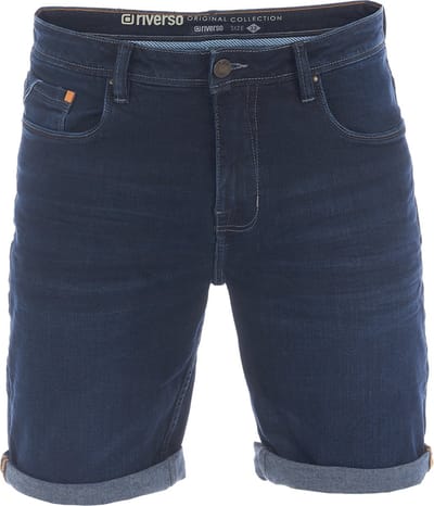 riverso Heren Short Broeken RIVUdo regular/straight Fit Blauw W 30 Volwassenen Denim shorts Stretch Jeans Korte Broek