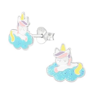 WeLoveSilver - zilveren oorstekers - kinderoorbellen - eenhoorn