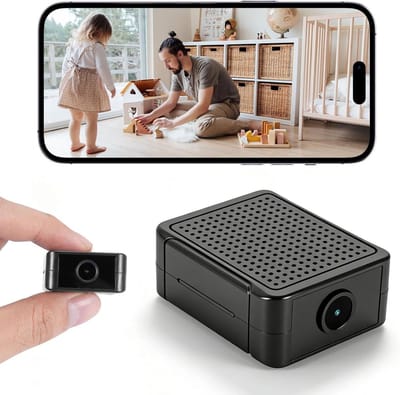 Mini Spy Camera, 1080P HD, Surveillance Camera, WiFi, Indoor & Outdoor, with Night Vision and Motion Detection, 2.4G/5G WiFi Camera, Mobile App for Live Transmission, Type C