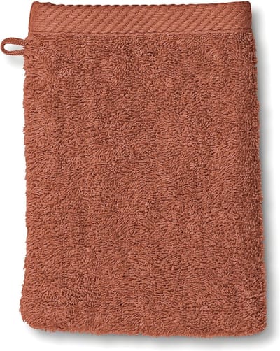 Washandje, Set van 3 Stuks, 15 x 21 cm, Terrabruin, Katoen - Kela | Ladessa