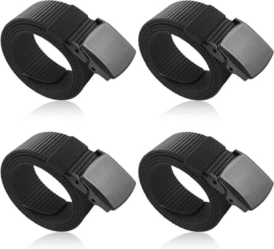 Nylon Gevlochten Riem voor Mannen 150 cm zonder Metalen Gesp, Ideaal voor Werk en Reizen, Duurzaam en Comfortabel
