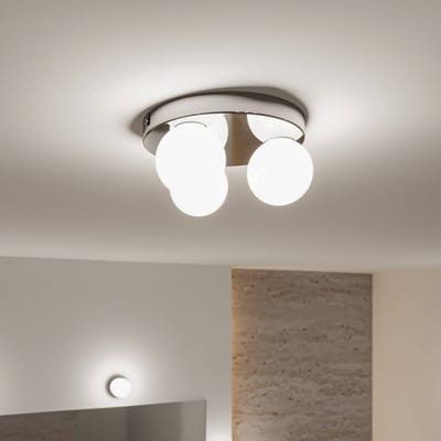 Selection Bathroom Plafondlampen Gove IP44 G9 230V max. 3x20W dimbaar Chroom, Satijn