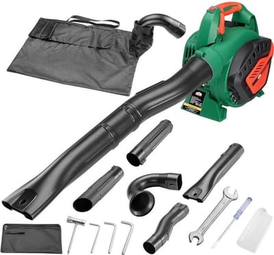 4 in 1 Bladblazer – Benzine – Inclusief Verzameltas – Hakselaar – Multifunctioneel – 113W – Groen