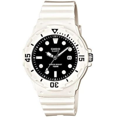 Casio - Boîtier en résine Bracelet en résine Montre à quartz pour homme LRW-200H-1E blanc