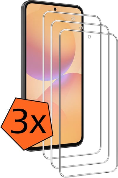 Screenprotector - 3 Stuks - Geschikt voor Samsung Galaxy A36 - Extra Sterk - Gehard Glas - Beschermglas - Tempered Glass - Screen Protector