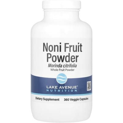 Lake Avenue Nutrition, Poudre de fruit Noni, 1 300 mg, 360 gélules végétales (650 mg par capsule)