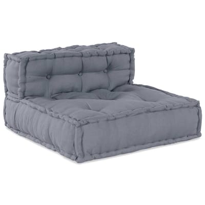 vidaXL - Modulebankeenheid - Stof - Grijs - 210 - x - 140 - x - 56 - cm