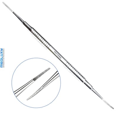 MEDLUXY® Pro - Hoekvijl / Hoekvijl gebogen - totale lengte 17.5 cm - Combinatie instrument [hoek vijl ingegroeide nagels]