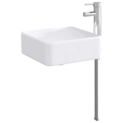vidaXL - Badkamer - wastafel - met - kraan - en - afvoer - Chroom