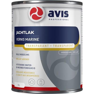 Avis jachtlak hoogglans 1L blanke lak