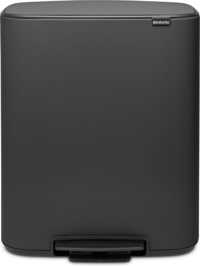 Brabantia Bo Prullenbak - 60 liter - 1 vak - Mineral Infinite Grey