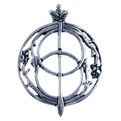 Zilveren Chalice well ketting hanger