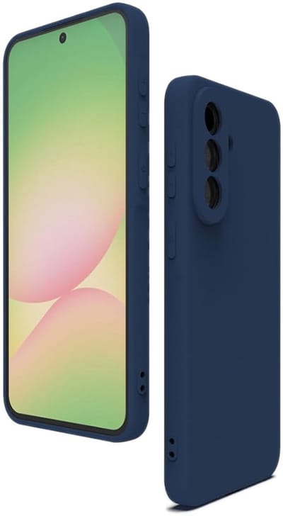 CaseMania Backcase hoesje geschikt voor Samsung Galaxy A27 - Effen Donkerblauw - Silicone