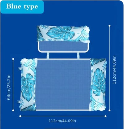 Nivard Luchtbed - Luchtbed Zwembad - 2 Personen - 1 Persoon - Blauw