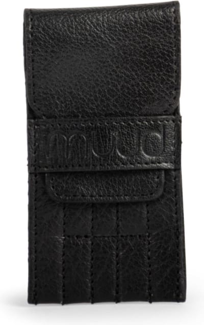 MUUD - Eva - Luxe lederen naaldenhoesje - Black