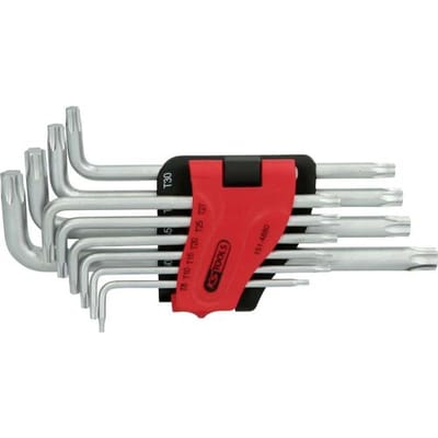 KS Tools 151.4880 TX Haakse schroevendraaierset T 8, T 10, T 15, T 20, T 25, T 27, T 30, T 40, T 45, T 50 10-delig