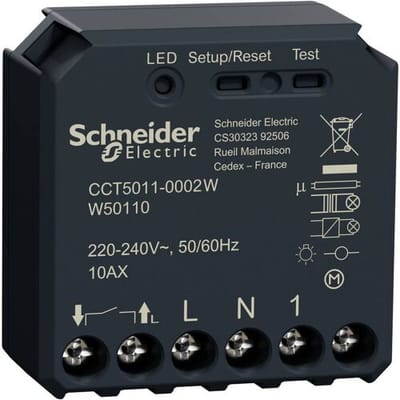 Schneider Electric Wiser CCT5011-0002W Schakelactor Bereik max. (in het vrije veld) 50 m Hausautomatisierung
