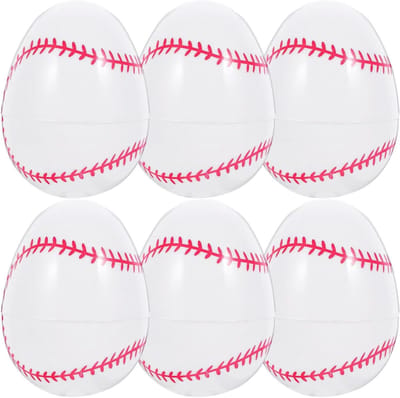 Vulbare Paaseieren - Baseball Eieren - Paasdecoratie - Uniek Honkbal Thema - 12 stuks - Kleurrijk