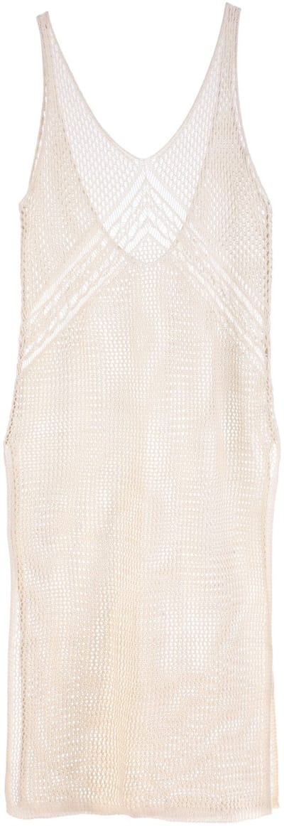 She life style - Zomer tuniek/Strand jurkje - jurkje van viscose / katoen - one size - Beige