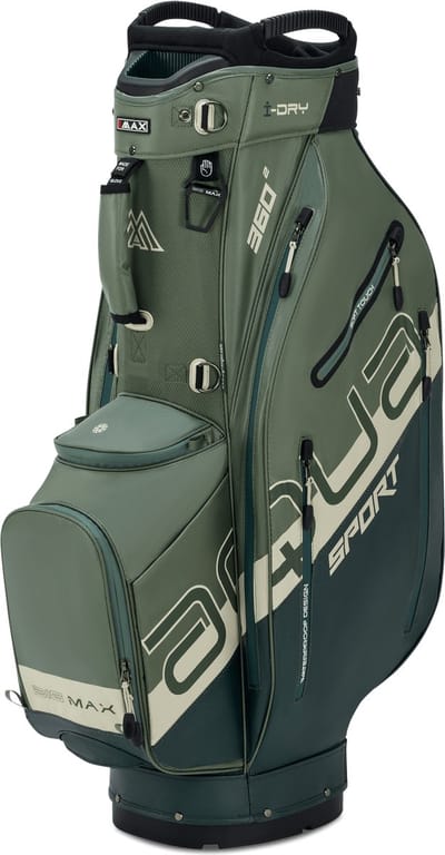BIG MAX AQUA Sport 360² Golftas – 100% Waterdicht – 14-Way Divider met XL Puttervak – 11 Vakken – 3 kg