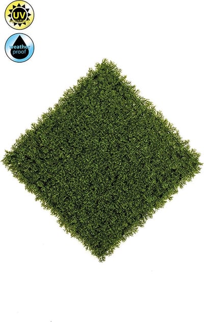 Emerald - Kunst Plantenwand Cypress UV 50x50cm - Kunstplant voor binnen