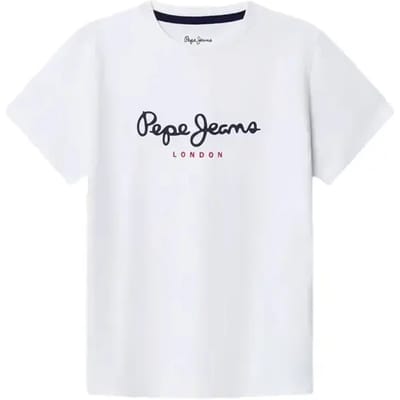 Pepe Jeans New Art T-shirt Met Korte Mouwen Wit 10 Years Jongen