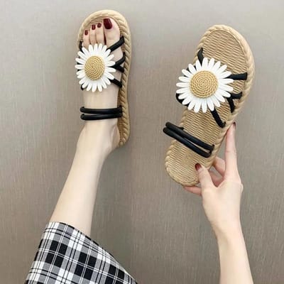 Dames Platte Sandalen Zomer Dames Sandalen Antislip Dikke Zool Alles-match Strand Schoenen 36-37
