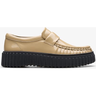 Clarks Shoes Torhill Mocc Loafers Beige EU 37 1/2 Vrouw