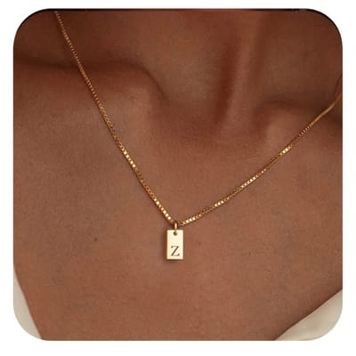 Ketting met initiaal - Stainless Steel - Letter Z - Minimalistisch sieraad - Waterproof - Fijne damesketting -