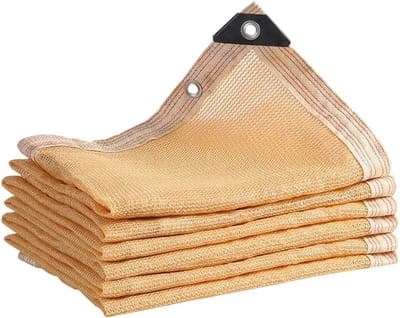 Schaduwdoek - Zonnedoek Zonnescherm - Terras Afschermen - 85% UV-bestendig - Ondersteuning persoonlijke grootte - Beige
