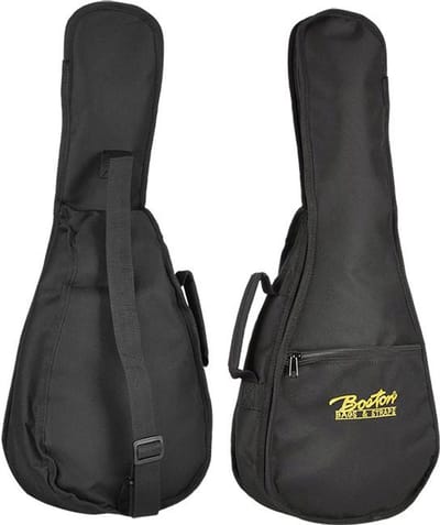 Boston UKS-06 Gigbag voor Sopraan Ukelele – 6 mm Voering, Nylon, Zwart