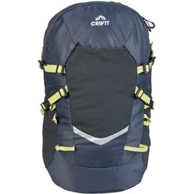 Crivit Wandel Rugzak, 30 l - Afmetingen: 30 x 20 x 50 cm - Gewicht: 650 g - Inclusief regenhoes - Met gewatteerde rug-, schouder- en heupgedeelte en traploos verstelbare borstriem - Ruim hoofdvak, voorvak en apart bodemvak
