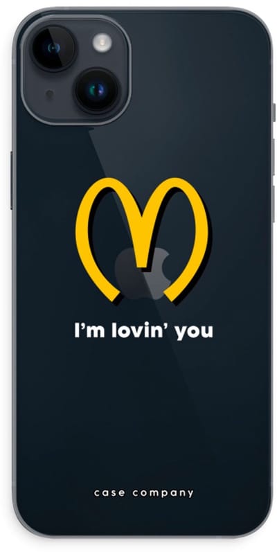 Case Company® - Hoesje geschikt voor iPhone 14 Plus hoesje - I'm lovin' you - Soft Cover Telefoonhoesje - Bescherming aan alle Kanten en Schermrand