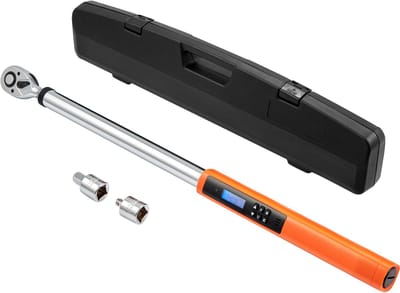 Digitale Momentsleutel Van , Elektronisch Momentgereedschap met 1/2-Inch Aandrijving, Instelbaar Momentbereik 25–250 Ft.Lb/34–340 N.M, Nauwkeurigheid ±2 %, 3 Modi met Led-Zoemer Kalibratie