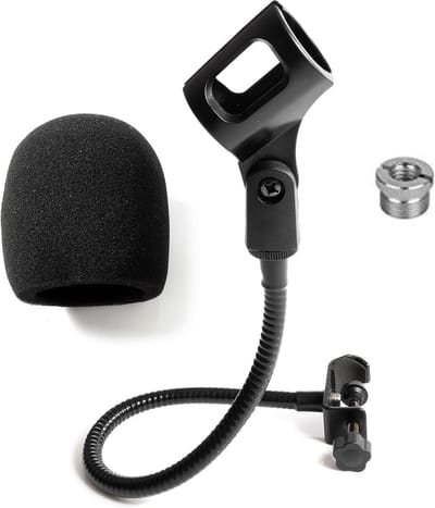 Microfoon Statief - Desktop Houder - Opname Studio - Vergrendelingsklem - 200 gram - Zwart