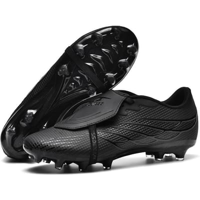 Nieuwe Heren Voetbalveld Schoenen Professionele Competitie Voetbalschoenen Noppen Jongens Gras Training Unisex Kinder Voetbalschoenen 36 zwart