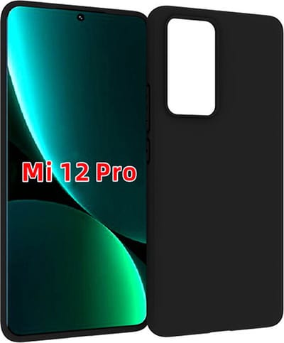 MoDo hoesje Geschikt voor Xiaomi 12 Pro - Siliconen Back Cover - Zwart
