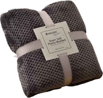 Malinsi® Fleece Deken - Grijs - Dekentje - Plaid - 150 x 200 - Fleecedeken - Cadeau voor Man & Vrouw